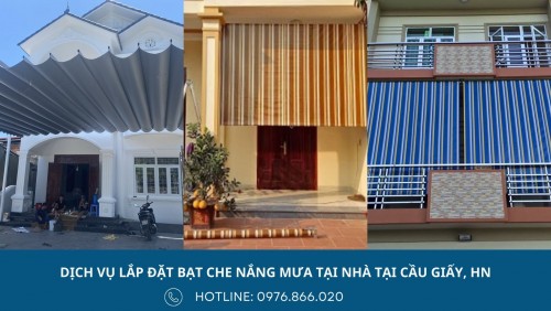 Làm bạt che nắng mưa tại Cầu Giấy, Hà Nội với chi phí rẻ, chất lượng tốt