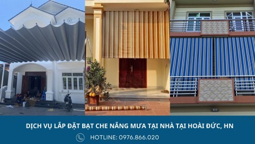 Làm bạt che nắng mưa tại Hoài Đức, Hà Nội với chi phí rẻ, chất lượng tốt
