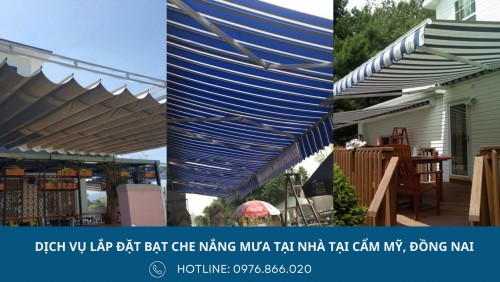 Làm bạt che nắng mưa tại huyện Cẩm Mỹ, Đồng Nai với chi phí rẻ, chất lượng tốt