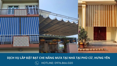 Làm bạt che nắng mưa tại Phù Cừ, Hưng Yên với chi phí rẻ, chất lượng tốt