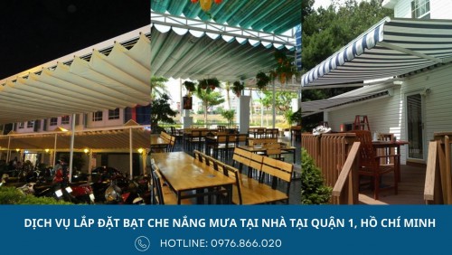 Làm bạt che nắng mưa tại quận 1, Hồ Chí Minh với chi phí rẻ, chất lượng tốt