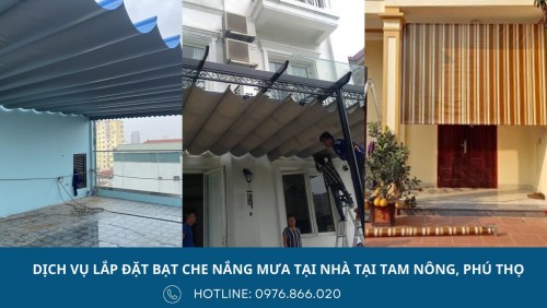 Làm bạt che nắng mưa tại Tam Nông, Phú Thọ với chi phí rẻ, chất lượng tốt