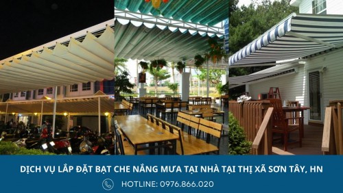 Làm bạt che nắng mưa tại thị xã Sơn Tây, Hà Nội với chi phí rẻ, chất lượng tốt