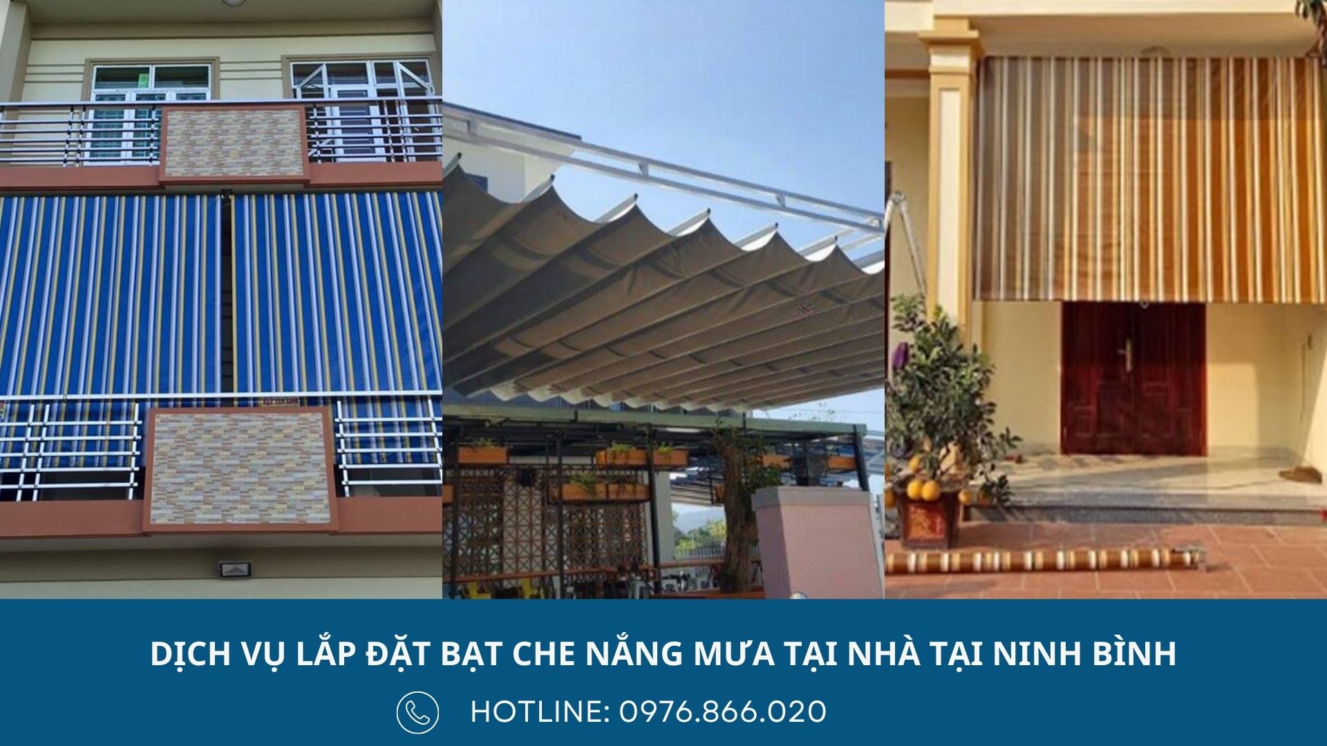 Làm bạt che nắng mưa tại Ninh Bình với chi phí rẻ, chất lượng tốt