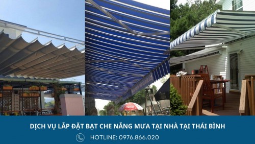 Làm bạt che nắng mưa tại Thái Bình với chi phí rẻ, chất lượng tốt