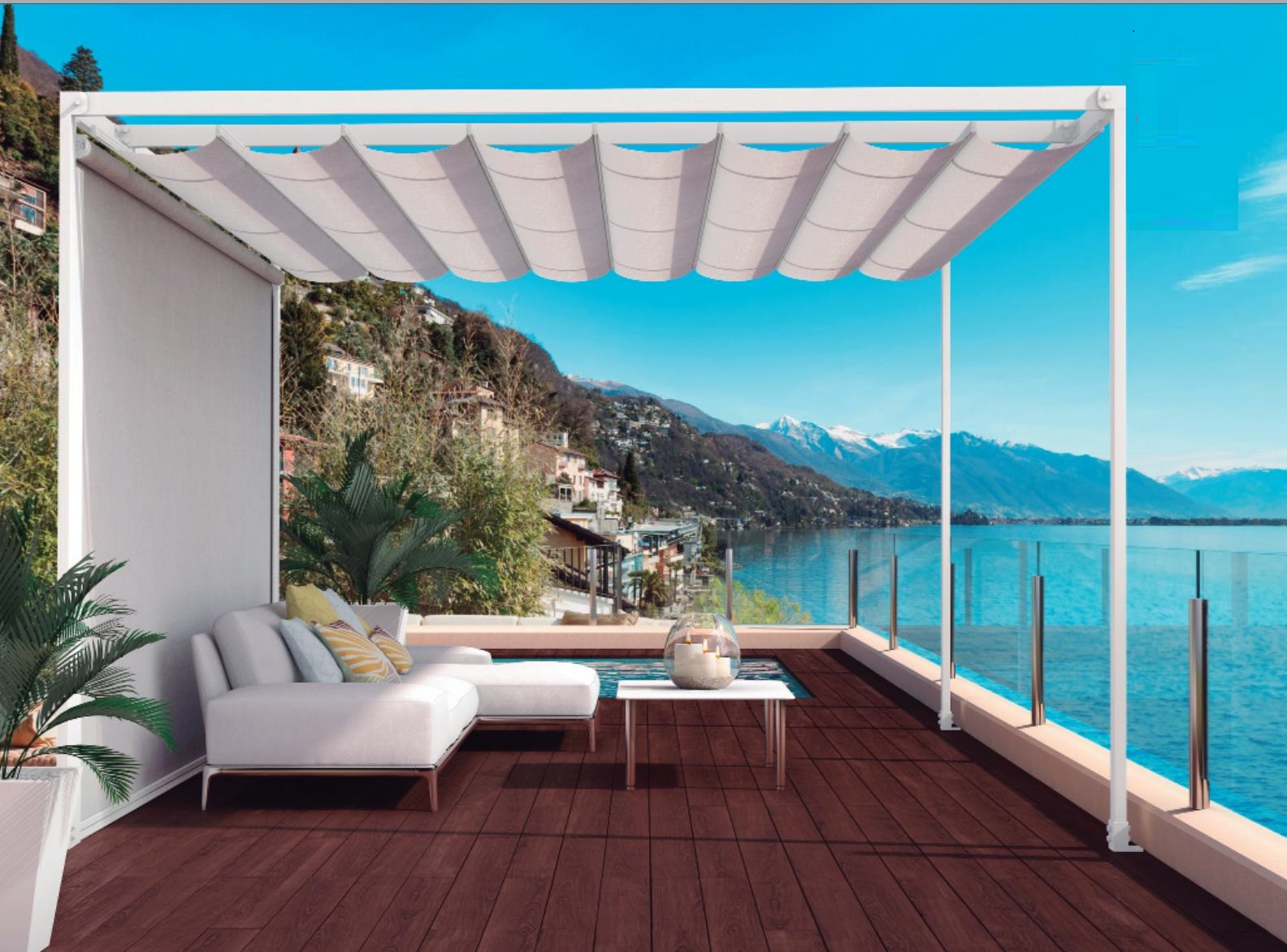 Giá bạt mái xếp lượn sóng