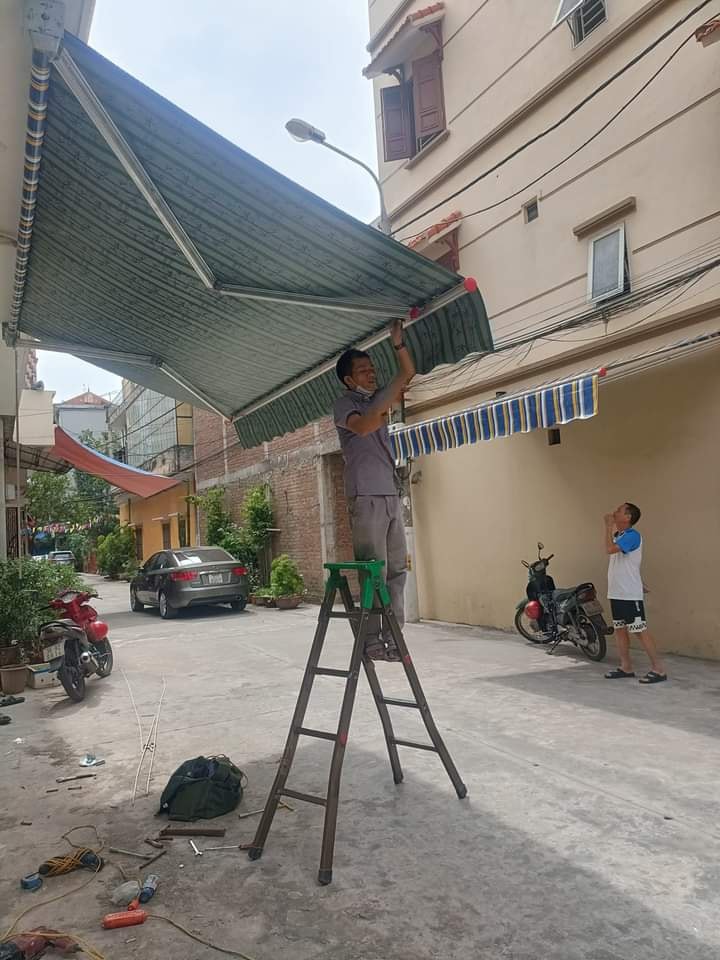 lắp đặt bạt mái hiên di động tại bình dương
