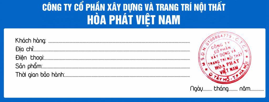 phiếu bảo hành bạt che nắng mưa tự cuốn